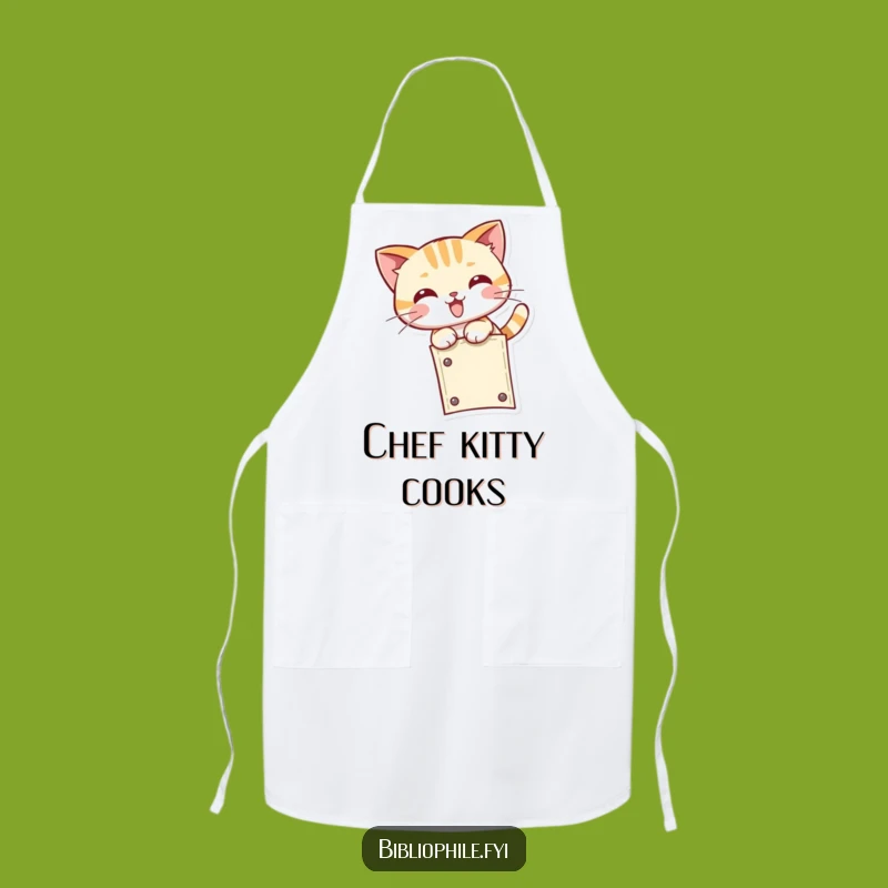 Funny Kawaii Cat Apron - Pounce into the Kitchen with Hilarious Style