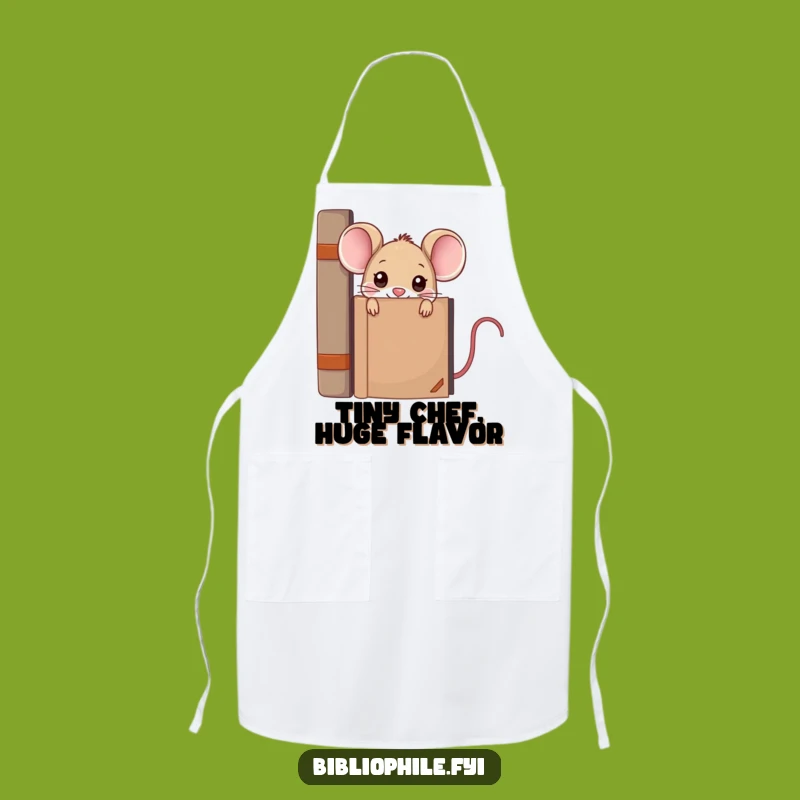 Funny Kawaii Mouse Apron - Cook with Scholarly Flair