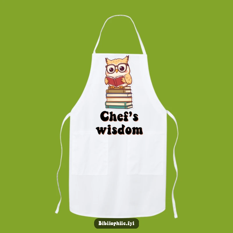 Funny Kawaii Owl Study Apron: Cook or Learn in Style