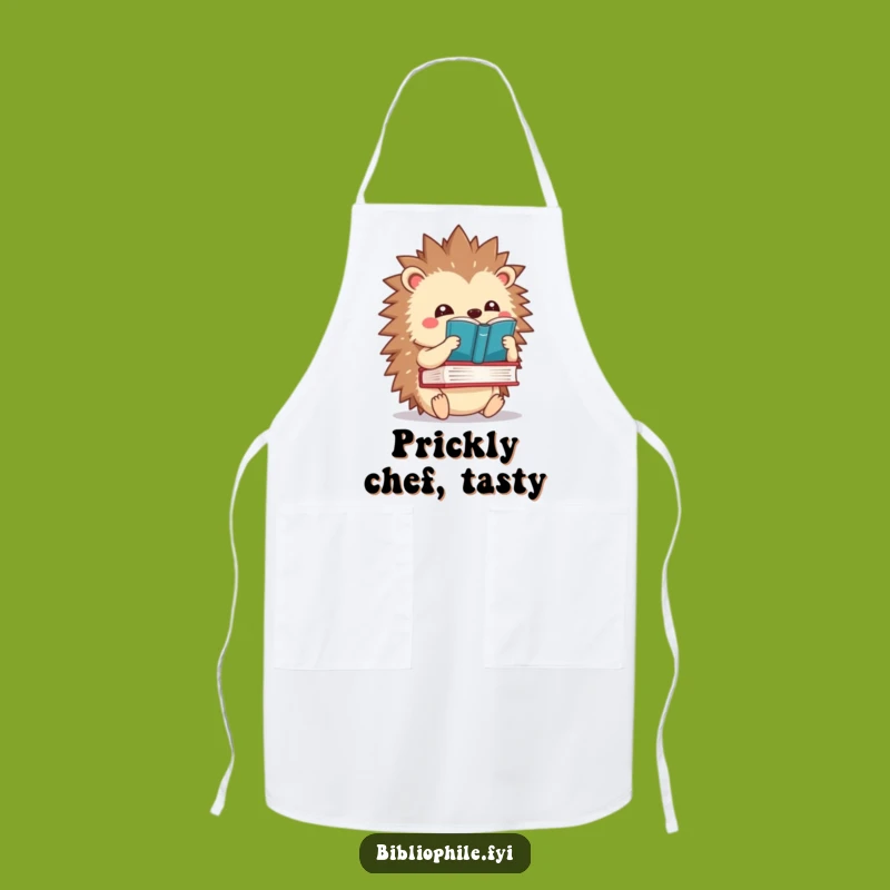 Funny Kawaii Hedgehog Apron - Cook with Balanced Literary Style