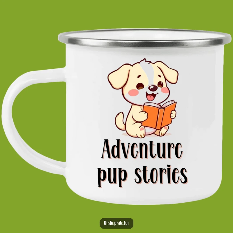 Funny Kawaii Dog Camping Mug - Wagging Tails on Your Adventures