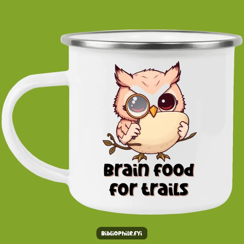 Funny Owl Monkler Camping Mug - Rugged Humor for Outdoor Readers