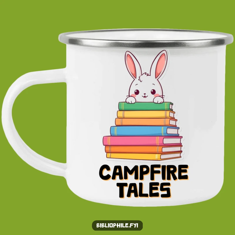 Funny Rabbit Explorer Mug: Your Companion for Curious Campfire Tales