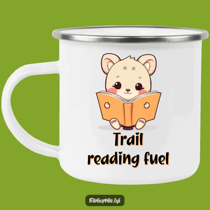 Funny Animal Reading Camping Mug - Happy Adventures for Book Lovers