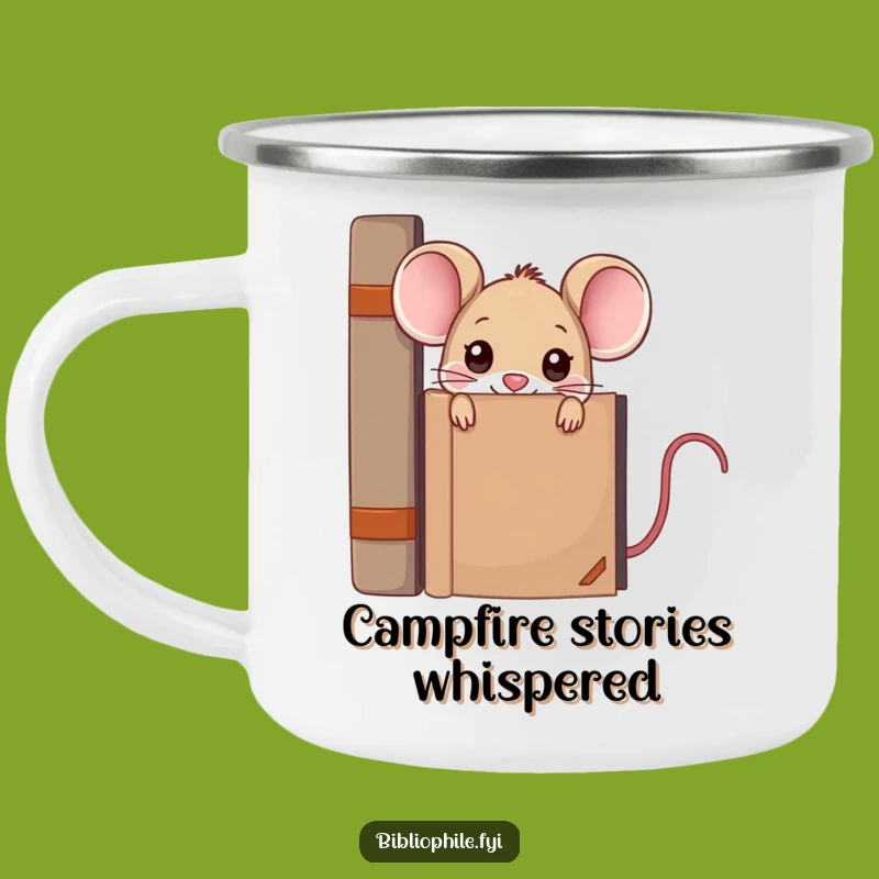 Funny Kawaii Mouse Camping Mug - Peek into Your Morning Brew