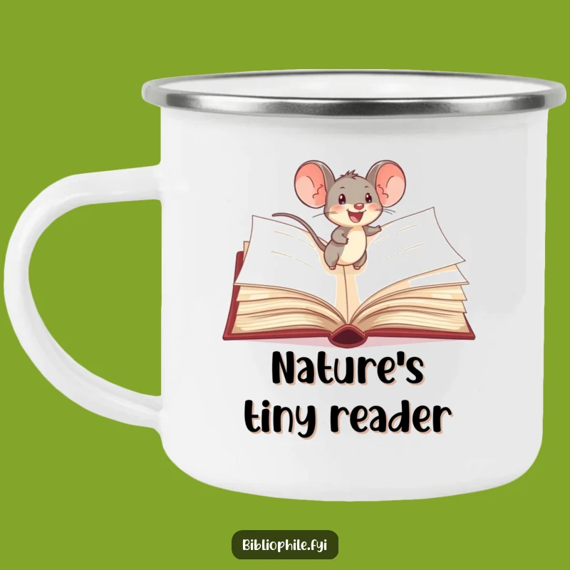 Funny Mouse Campfire Mug: Storybook Explorer Outdoors, Whimsical Funny Gift
