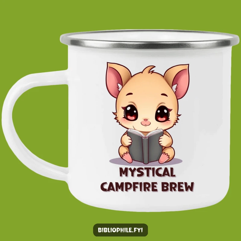 Funny Magical Tome Camping Mug: Enchanted Sips Under the Stars