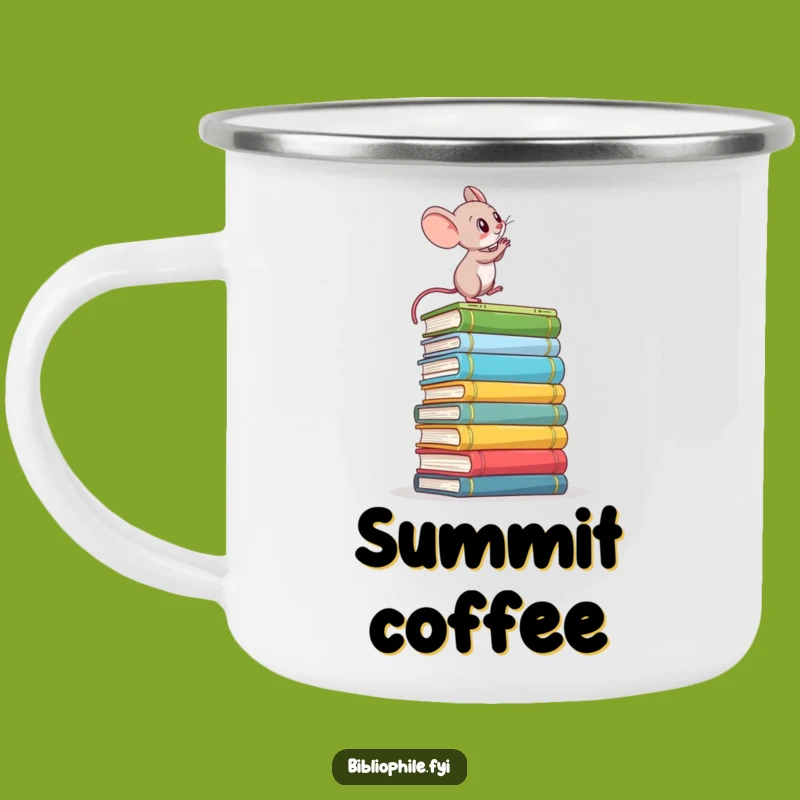 Funny Mouse Camping Mug: Book Climber Adventure, Durable and Determined Outdoor Cup