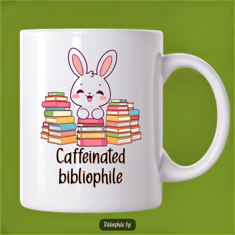 Funny Kawaii Bunny Bookworm Mug: A Delightful Gift for Readers