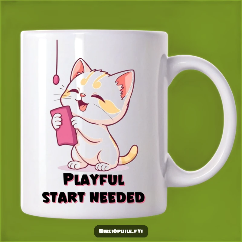 Funny Kitten Bookmark Mug - Playful Reader Gift