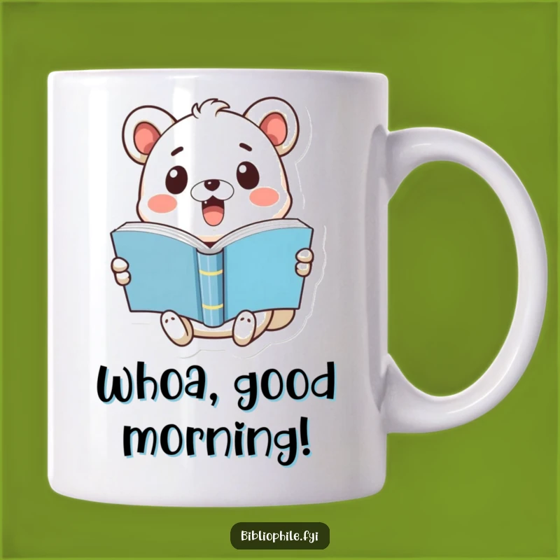 Funny Surprise Mug: Shocked Animal's Pop-Open Book Gift for Book Lovers