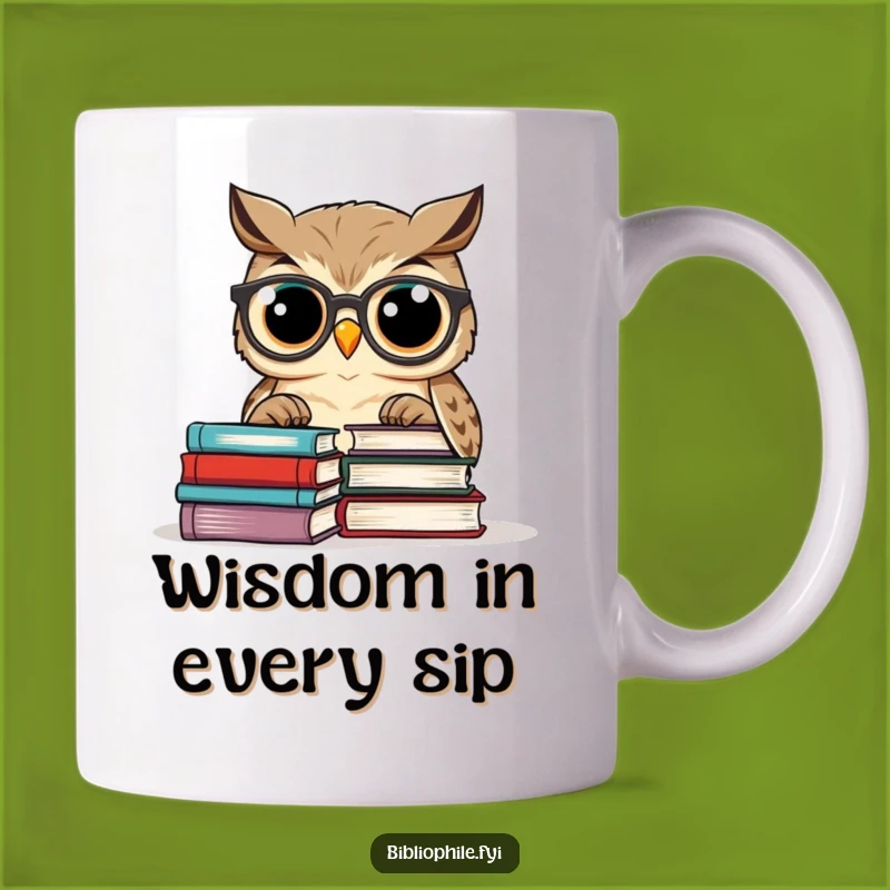 Funny Wise Owl Reading Mug: A Smart Scholar's Perfect Gift for Book Lovers