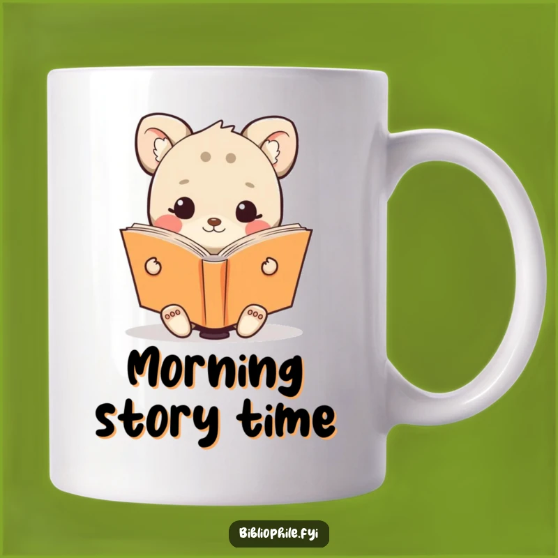 Funny Animal Reading Book Mug - Joyful Gift for Happy Bookworms