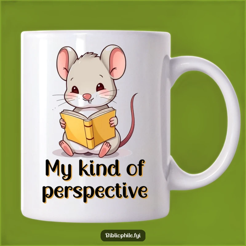 Funny Mouse Reading Upside Down Mug: A Hilarious Gift for Bookish Amusements