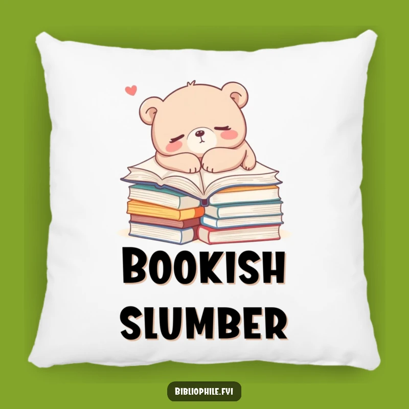 Funny Bear Reading Pillow: Snuggly Comfort for Literary Slumbers