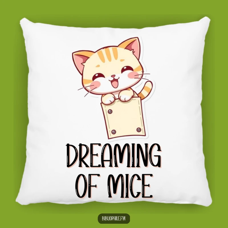 Funny Kawaii Cat Pillow - Cozy Reading Buddy with a Playful Pounce