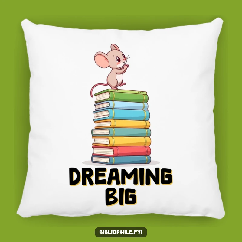 Funny Mouse Pillow: Cozy Ambition, Soft and Determined Accent for Study Areas