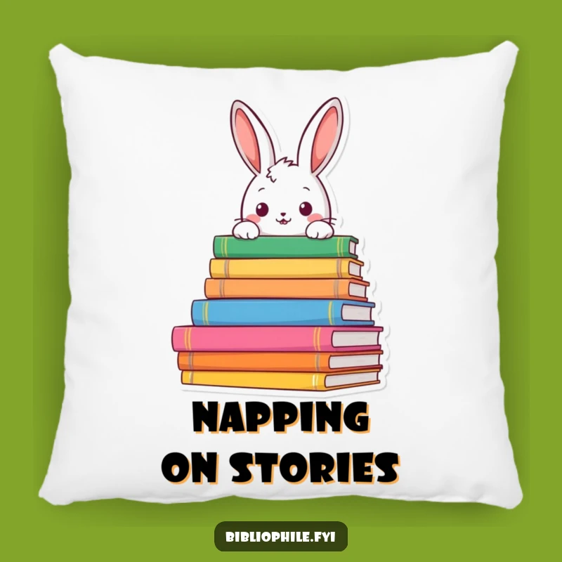 Funny Rabbit Reading Pillow: Snuggle Up with Literary Curiosity