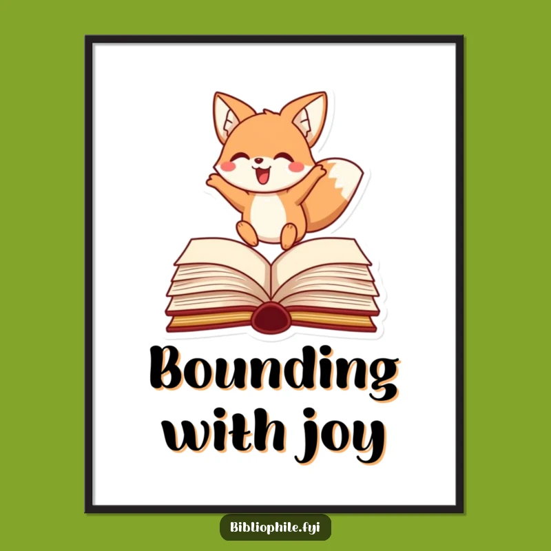 Funny Fox Leaping Digital Art - Instant Download