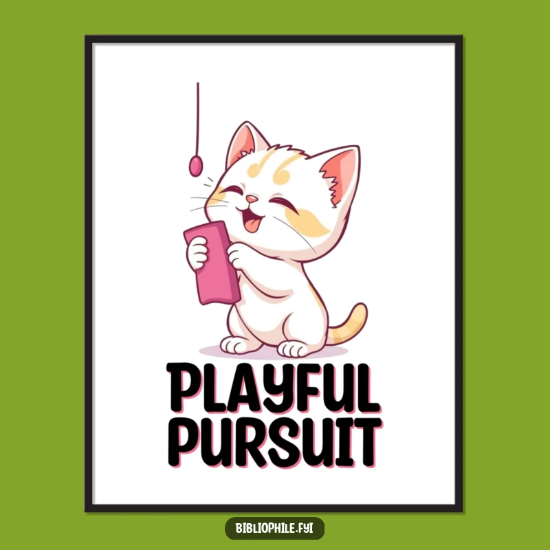 Funny Kitten Bookmark Digital Art - Instant Download