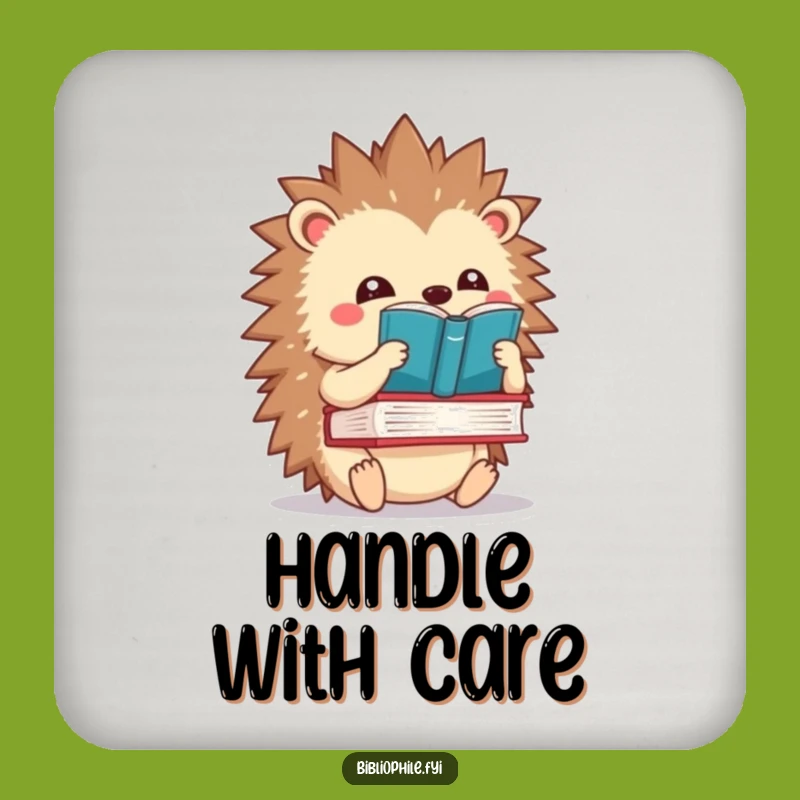Funny Kawaii Hedgehog Coaster Set - Protect Surfaces with Balanced Charm