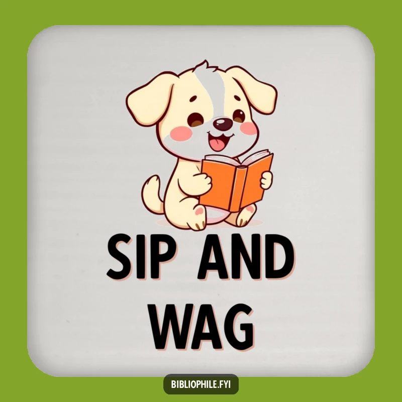Funny Kawaii Dog Coaster Set - Protect Surfaces with Wagging Charm