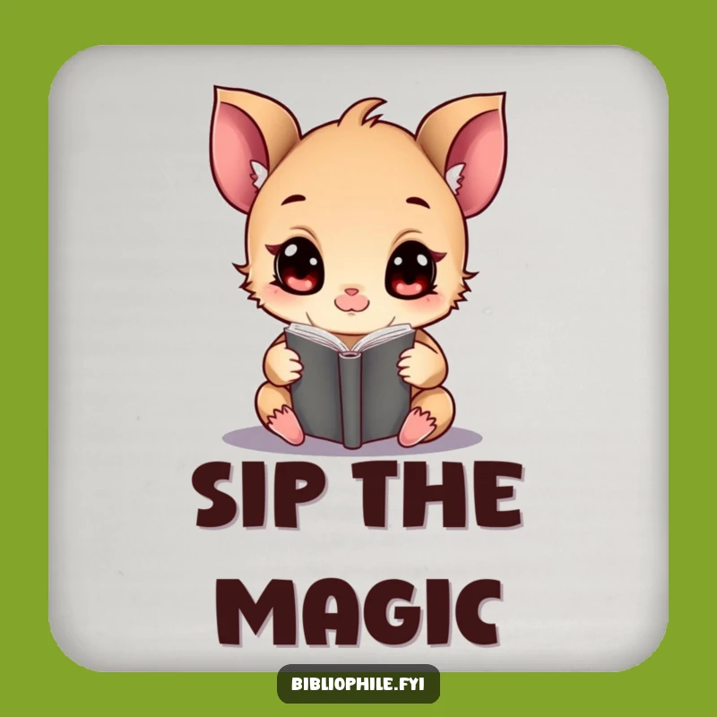 Funny Magical Tome Coaster: Protect Surfaces with Enchantment