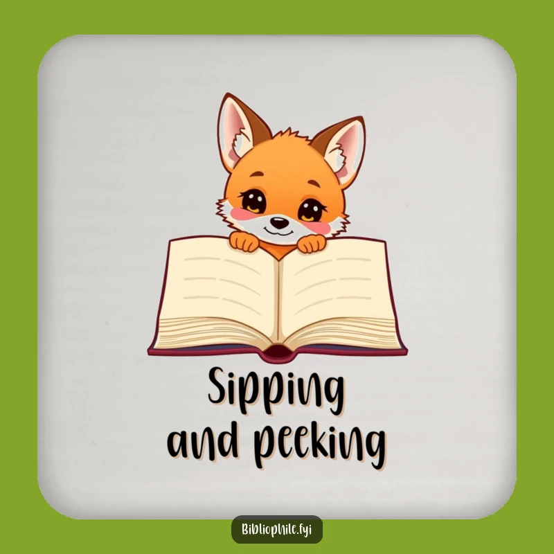 Funny Fox Puppy Coasters: Protect Your Table with Adorable Charm