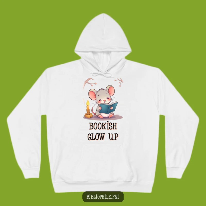 Funny Mouse Reading Hoodie, the Ultimate Cozy and Funny Gift for Bibliophiles