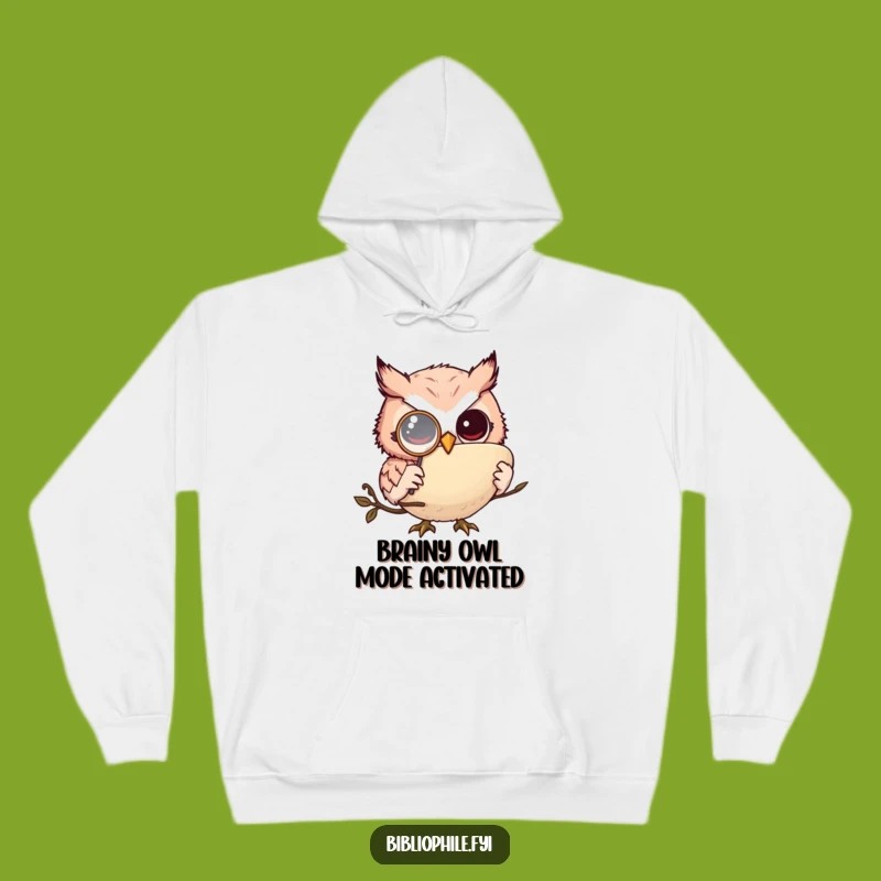 Funny Owl Monkler Hoodie - Cozy and Hilarious Gift for Bookworms