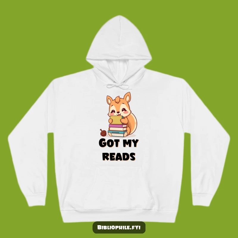 Cozy Funny Kawaii Squirrel Hoodie - Hoard Comfort with This Bookish Sweater