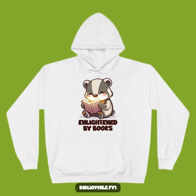 Funny Badger Reading Hoodie: Cozy Up with a Magical Tale