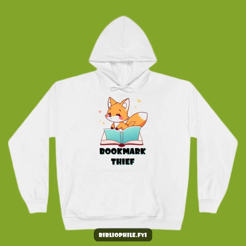 Funny Fox Hoodie: Cozy Fox Bookmark Sweatshirt, Hilarious Reader Gift