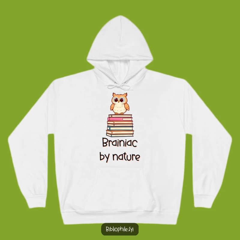 Funny Owl Hoodie: Cozy Owl on Books Sweatshirt, Perfect Hilarious Gift
