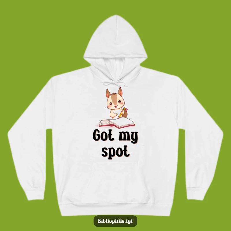 Funny Squirrel Bookmark Hoodie: Cozy Comfort for Your Reading Adventures