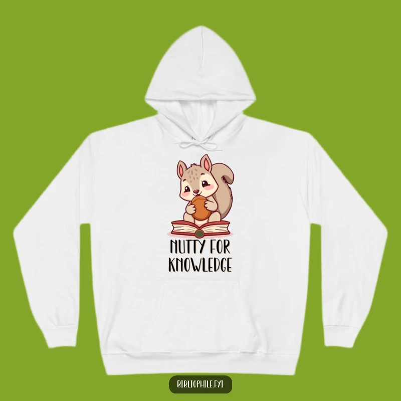 Funny Squirrel Hoodie, the Coziest Funny Gift for Bookish Creatures Who Love to Read