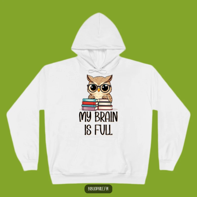 Funny Wise Owl Hoodie: Cozy and Hilarious Gift for Serious Book Readers