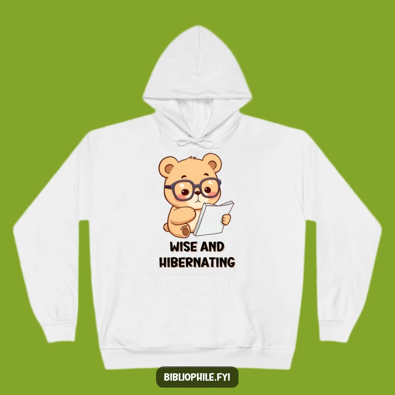 Cozy Funny Bear Hoodie: Studious Reader Sweatshirt, The Ultimate Funny Gift