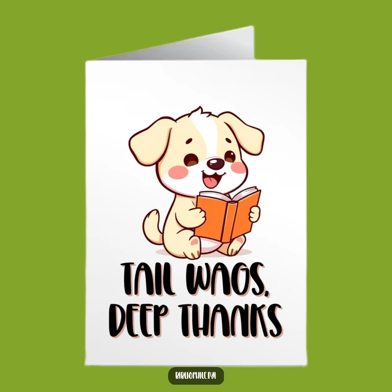 Free Printable Kawaii Dog Thank You Card: Storytime Thanks, Downloadable & Funny Gift