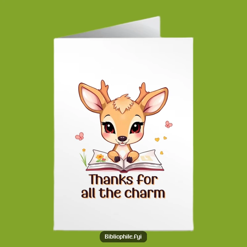 Free Printable Thank You Card: Deer's Appreciation, Gentle DIY Gift!