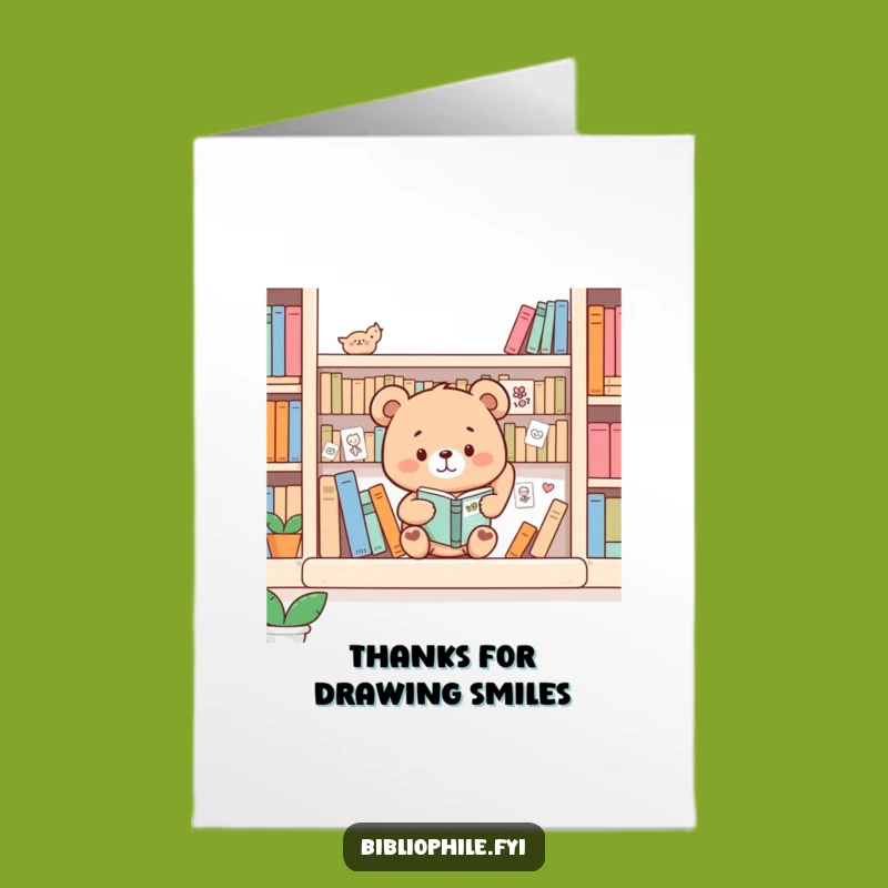 Free Printable Bear Thank You Card: Funny Decorator DIY Downloadable Gift