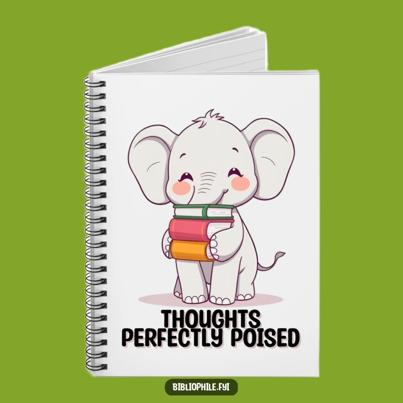 Funny Elephant Notebook: Book Balance Journal, Capture Wisdom with Cheerful Elephant Art