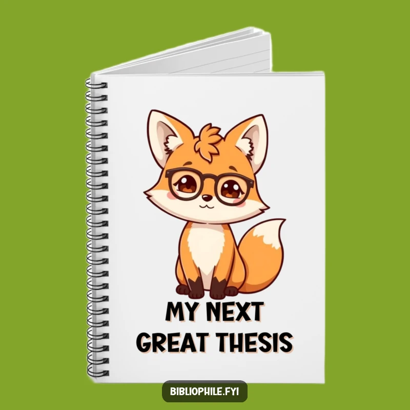 Funny Fox Scholar Notebook: Jot Down Ideas with Intellectual Hilarity