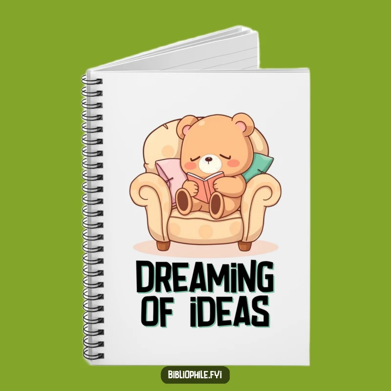 Funny Sleepy Bear Notebook: Cozy Bear Reading Journal, Hilarious Relaxed Gift