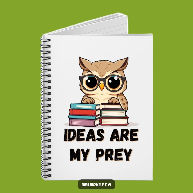 Funny Owl Notebook: Jot Down Brilliant Ideas with Scholarly Humor
