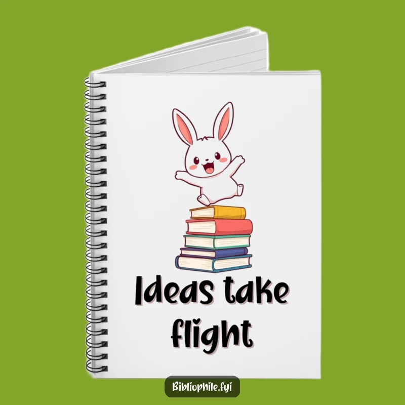 Funny Rabbit Journal - Enthusiastic Leaping Reader's Notebook