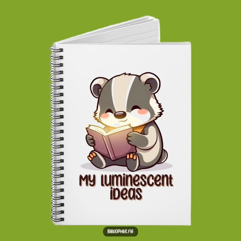 Funny Badger Reading Notebook: Capture Magical Ideas with Whimsy