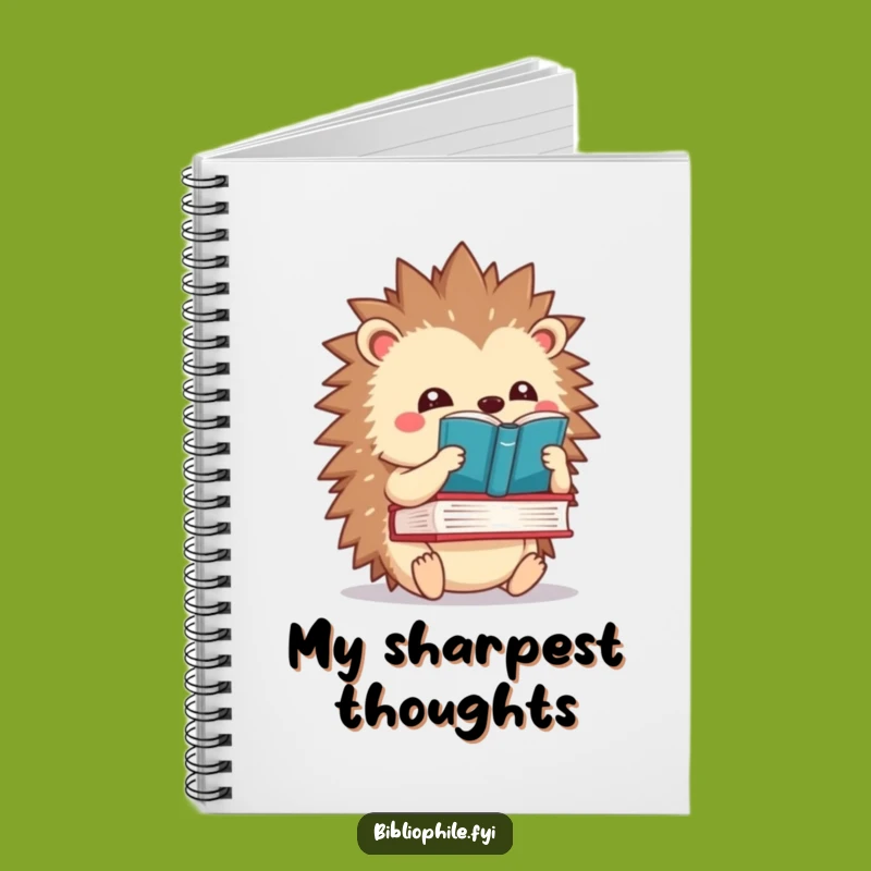 Funny Kawaii Hedgehog Notebook - Balance Your Thoughts with This Journal