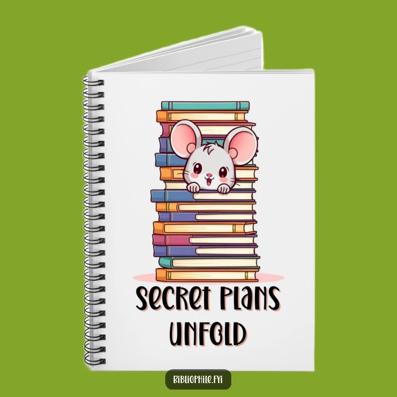 Funny Mouse Journal - Hidden Reader's Notebook