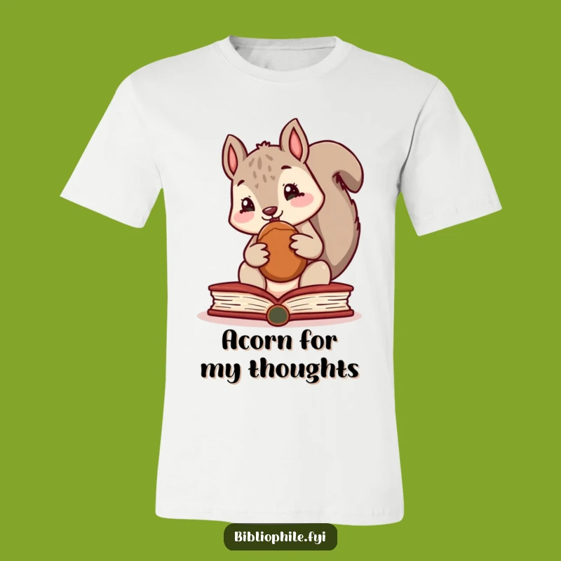 Funny Squirrel Book Lover T-Shirt, a Hilarious Tee for Cozy Reading Enthusiasts